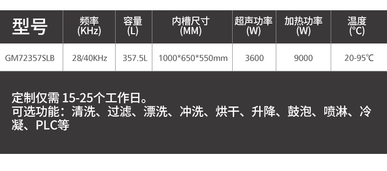 冠博仕工業防爆超聲波清洗機 | 雙頻率28/40kHz | 防爆電箱+防爆控制器+防爆電纜線 +防爆泵